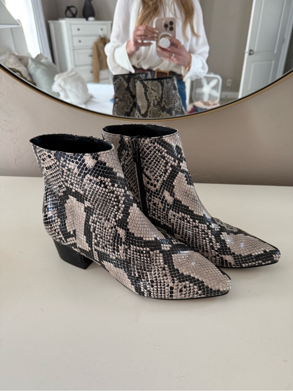 Marc Fisher Python ankle boots - Picture 4 of 7